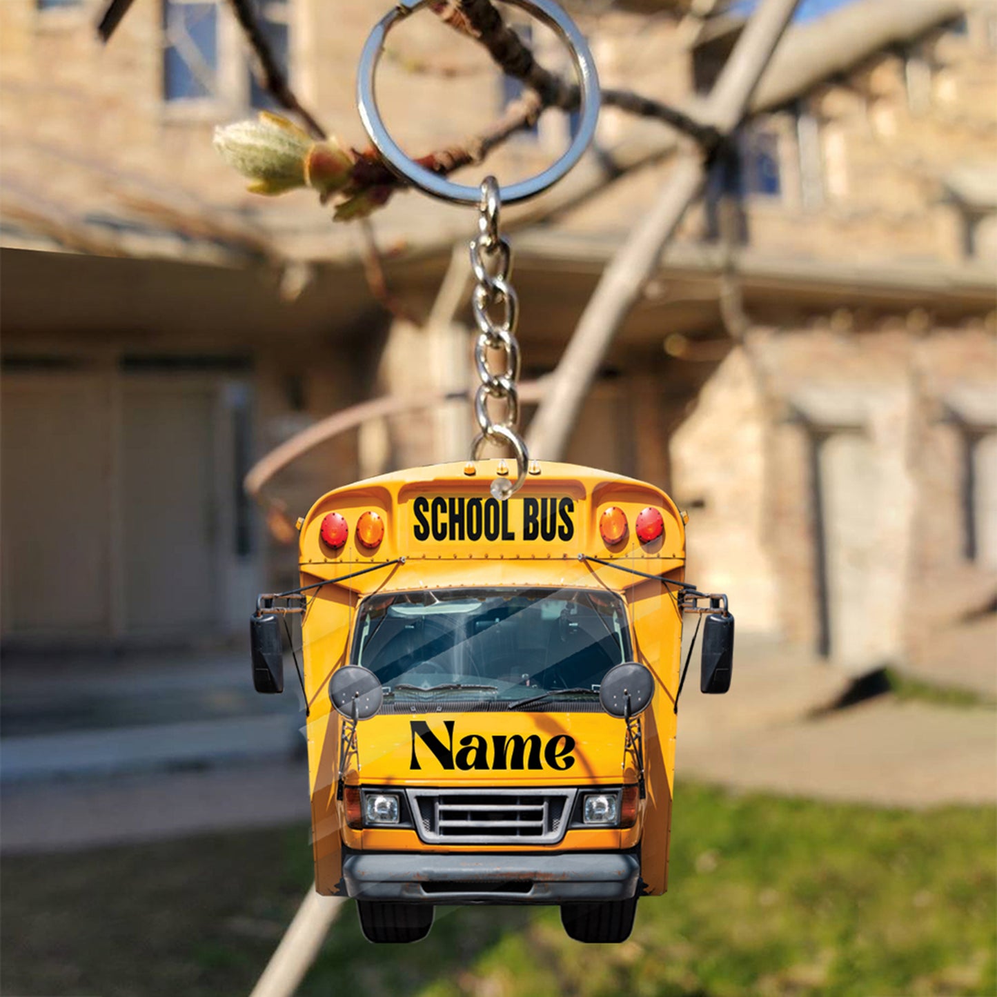 Transparent Acrylic Keychain 4 - (personalize)