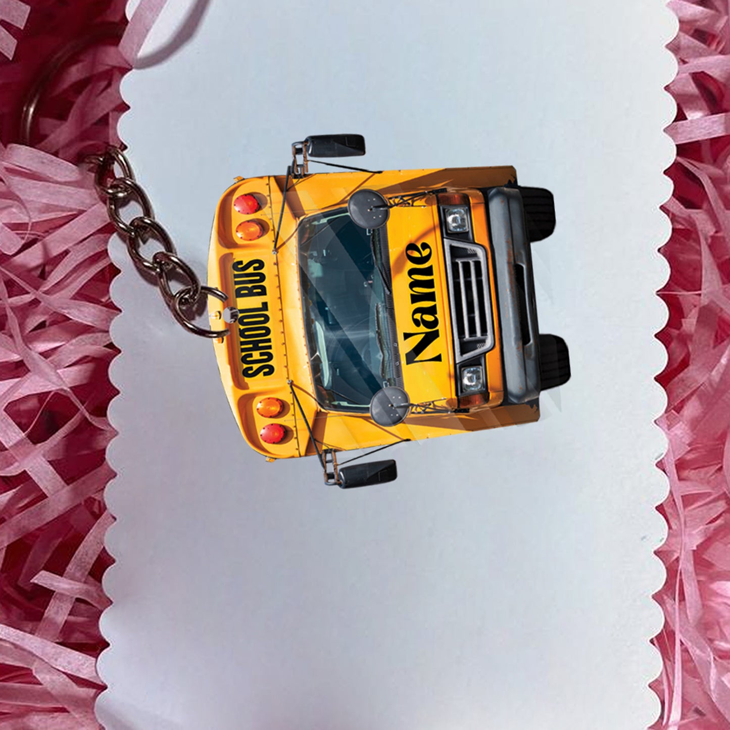 Transparent Acrylic Keychain 4 - (personalize)