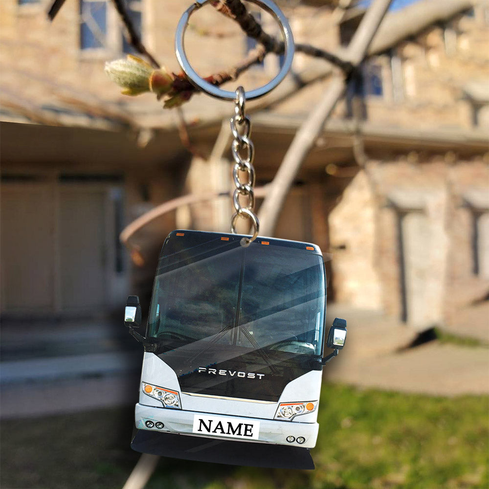 Transparent Acrylic Keychain - Prevost ( Personalizable )
