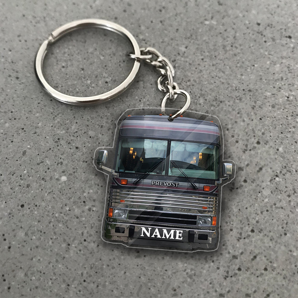 Transparent Acrylic Keychain 17 - Prevost Ver3( Personalizable )