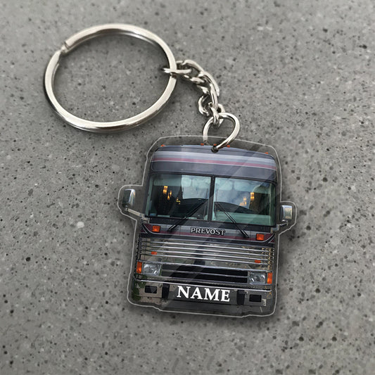 Transparent Acrylic Keychain 17 - Prevost Ver3( Personalizable )