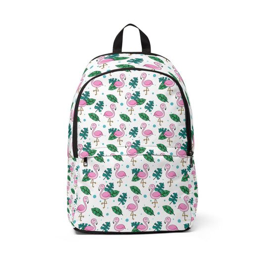 Flamingo cute Pattern - Unisex Fabric Backpack