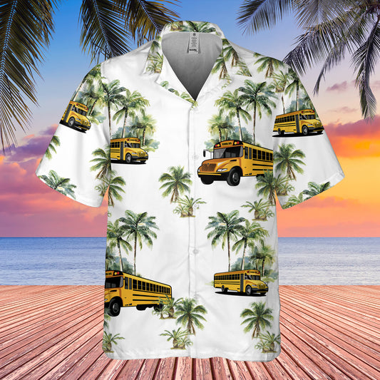 School bus A Hawaiian shirt