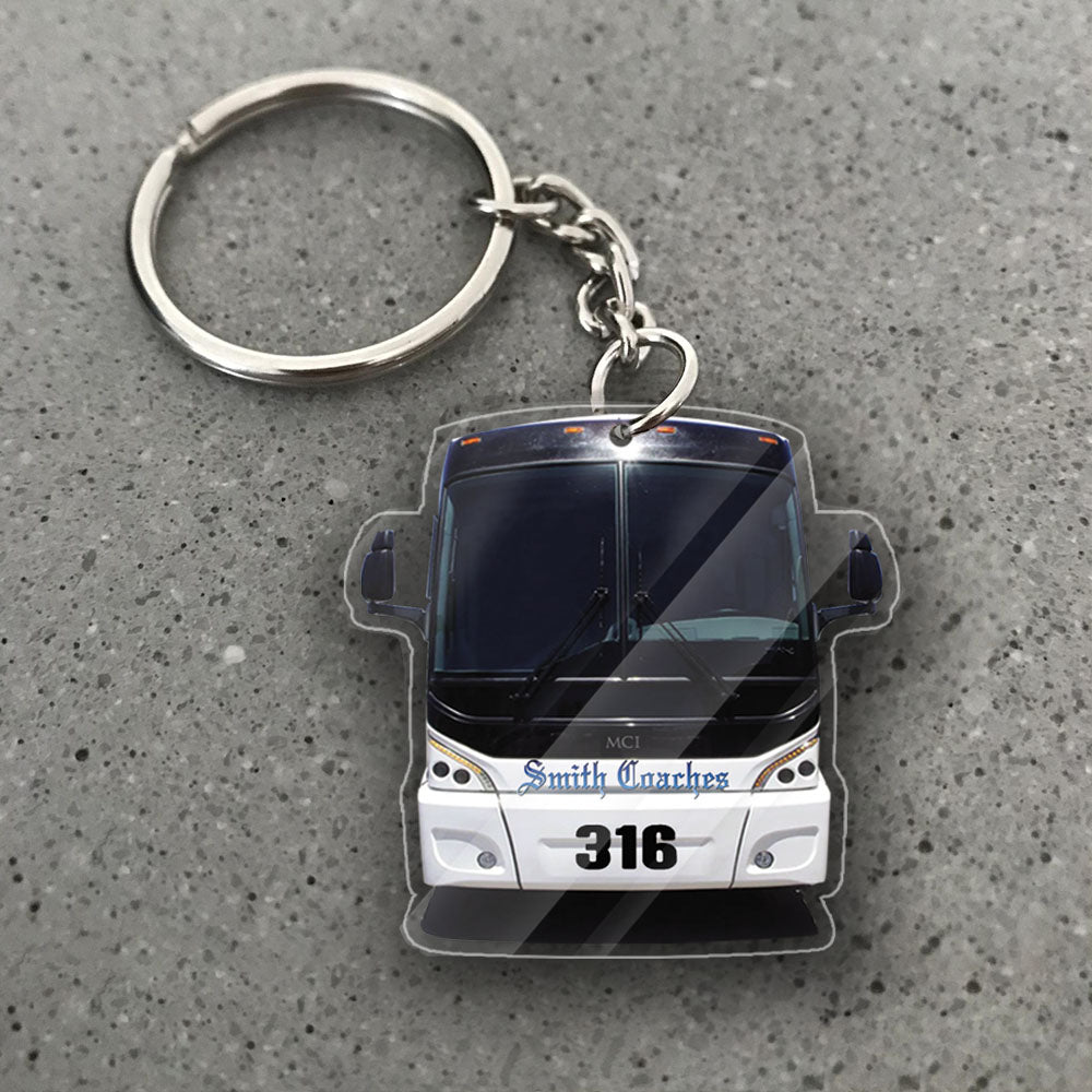 Transparent Acrylic Keychain -  Smith Coaches ( Personalizable )