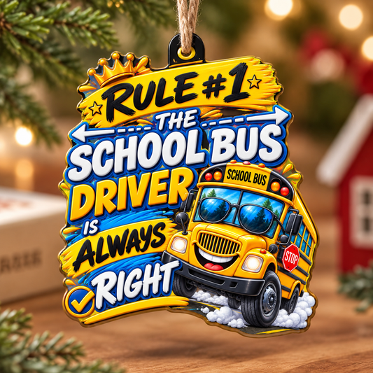 Rule#1 The school bus driver is always right
