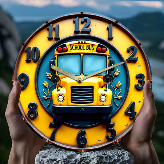 School bus Wall Clock
