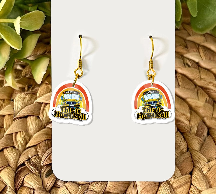 School bus Earrings