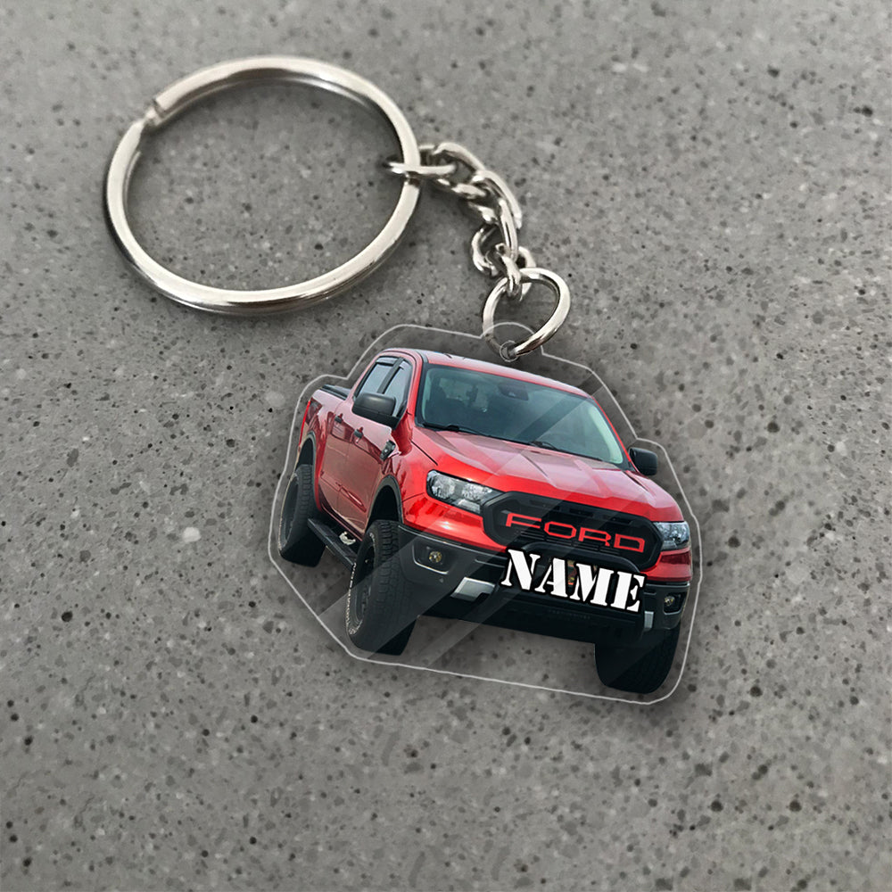 Transparent Acrylic Keychain - F- Ranger ( Personalizable )