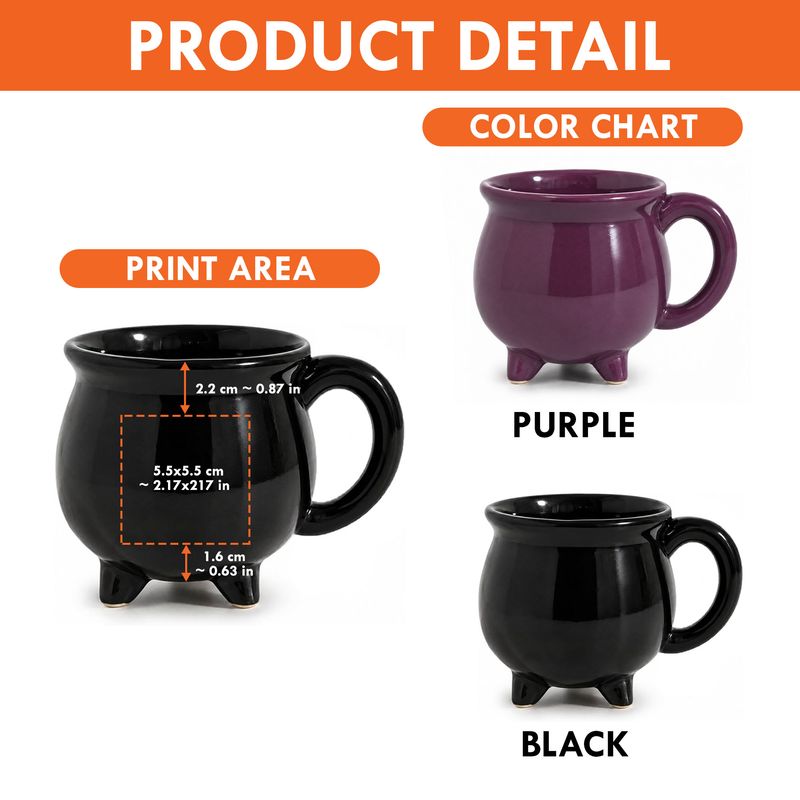 Some witches don't like brooms - Cauldron Ceramic Mug