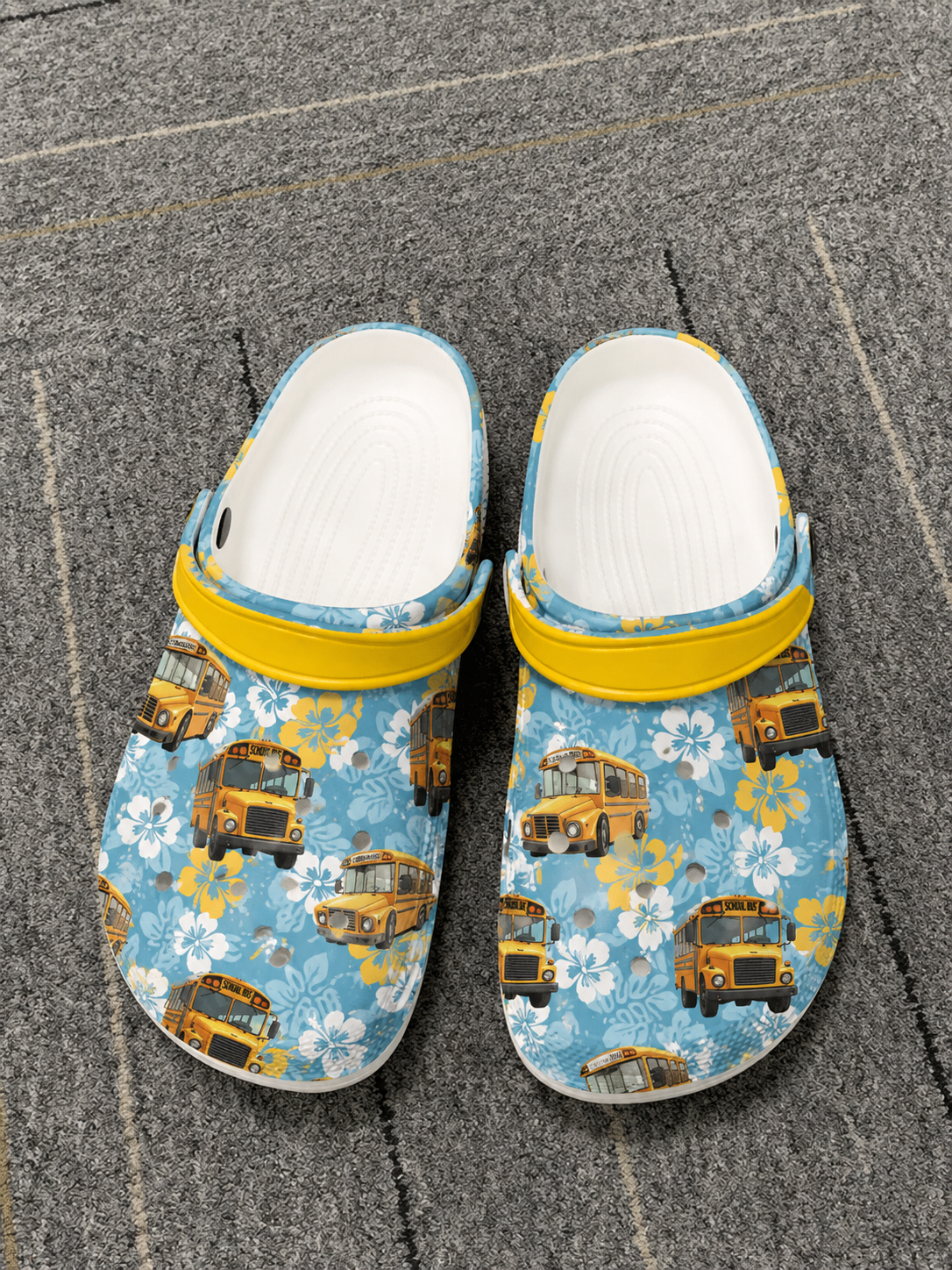 School bus pattern clogs