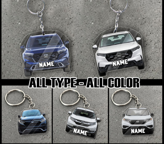 Transparent Acrylic Keychain - CR-V  (Personalizable)
