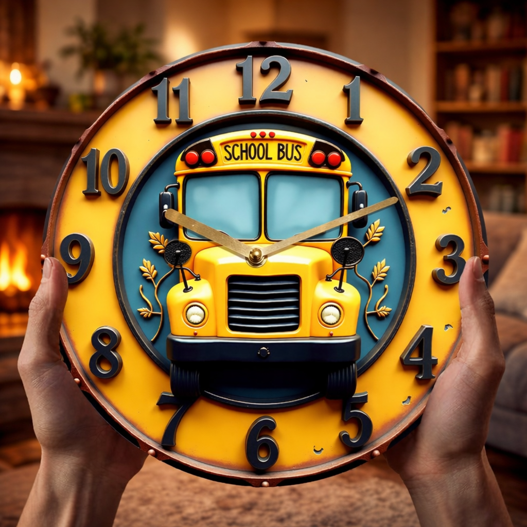 School bus Wall Clock