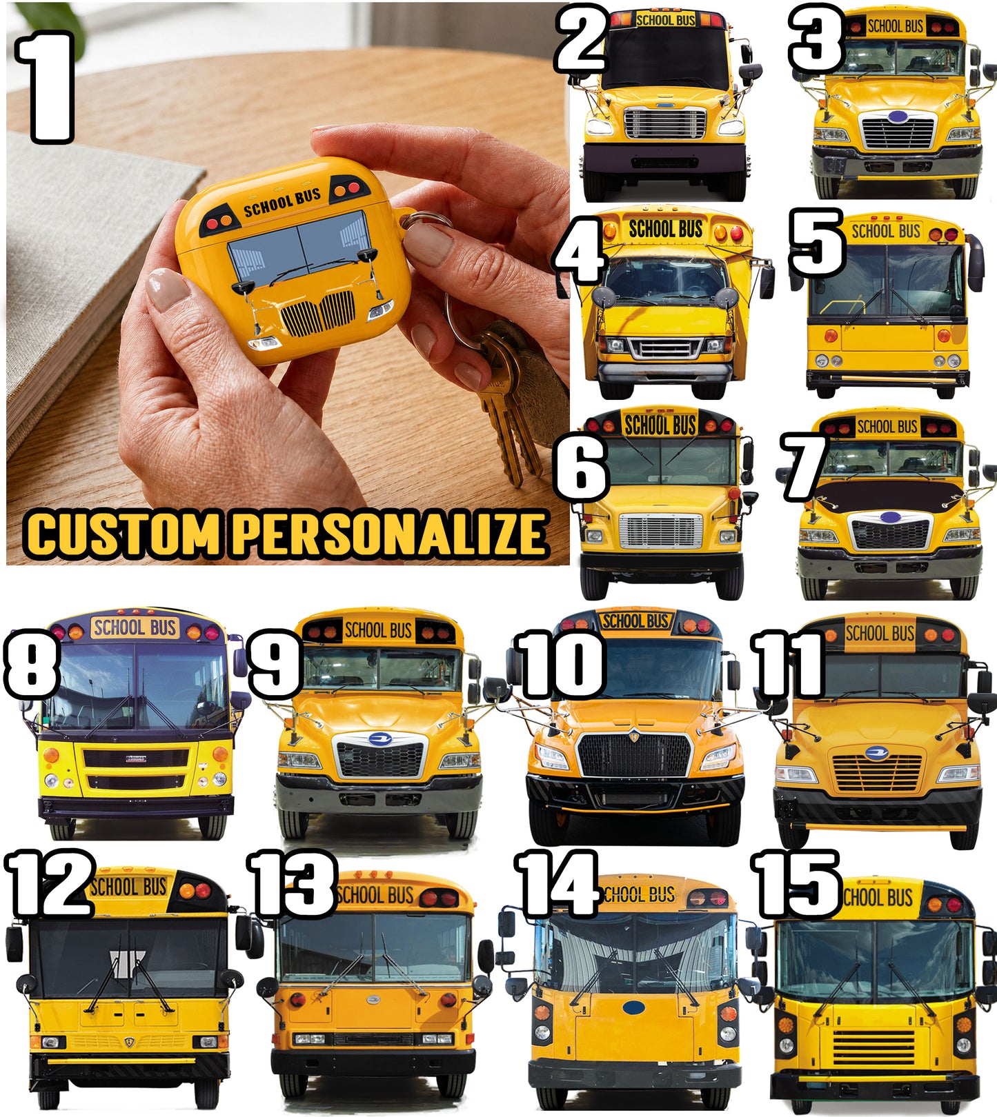 School bus  AirPods case