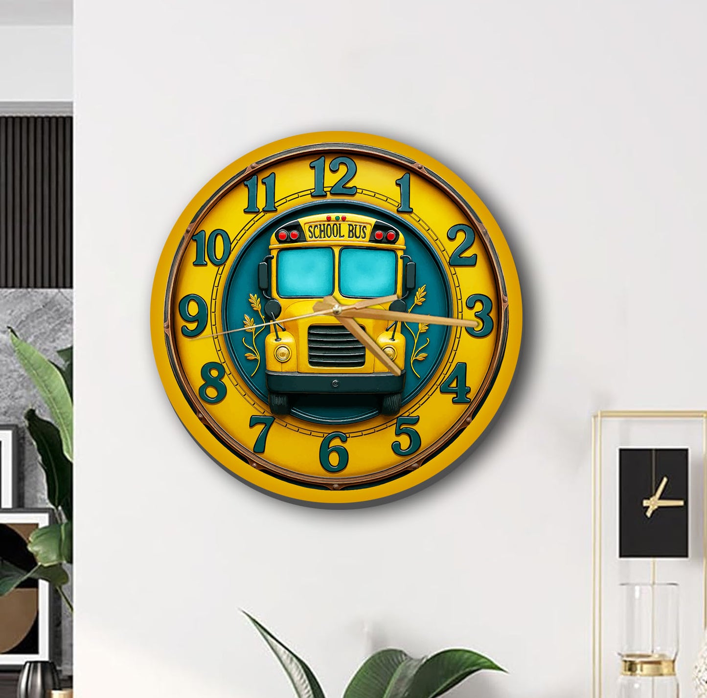 School bus Wall Clock
