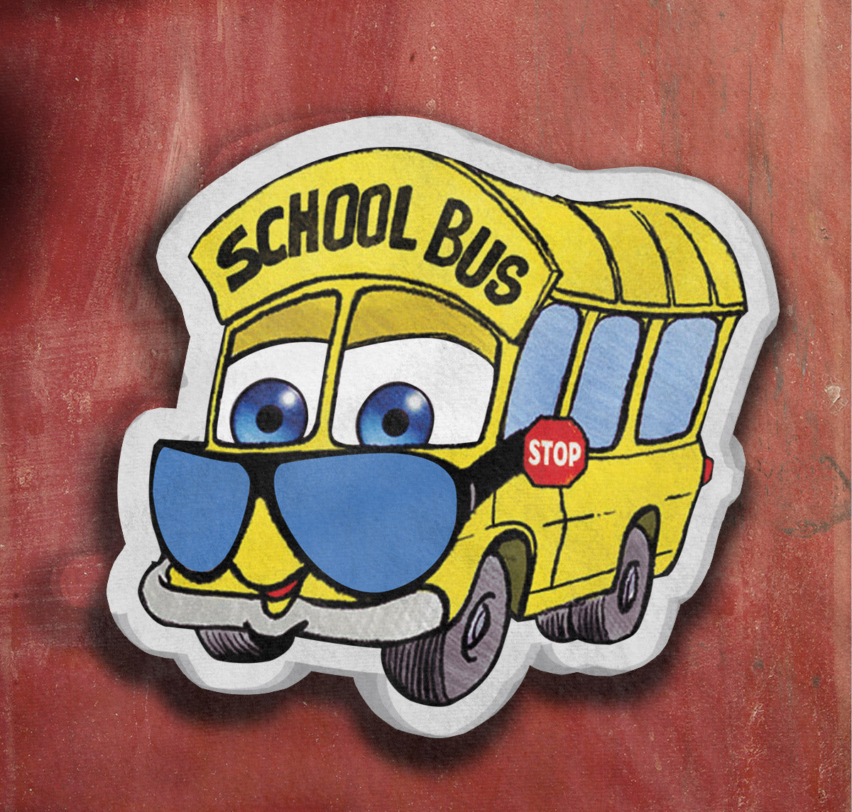 School bus shape Plush Pillow