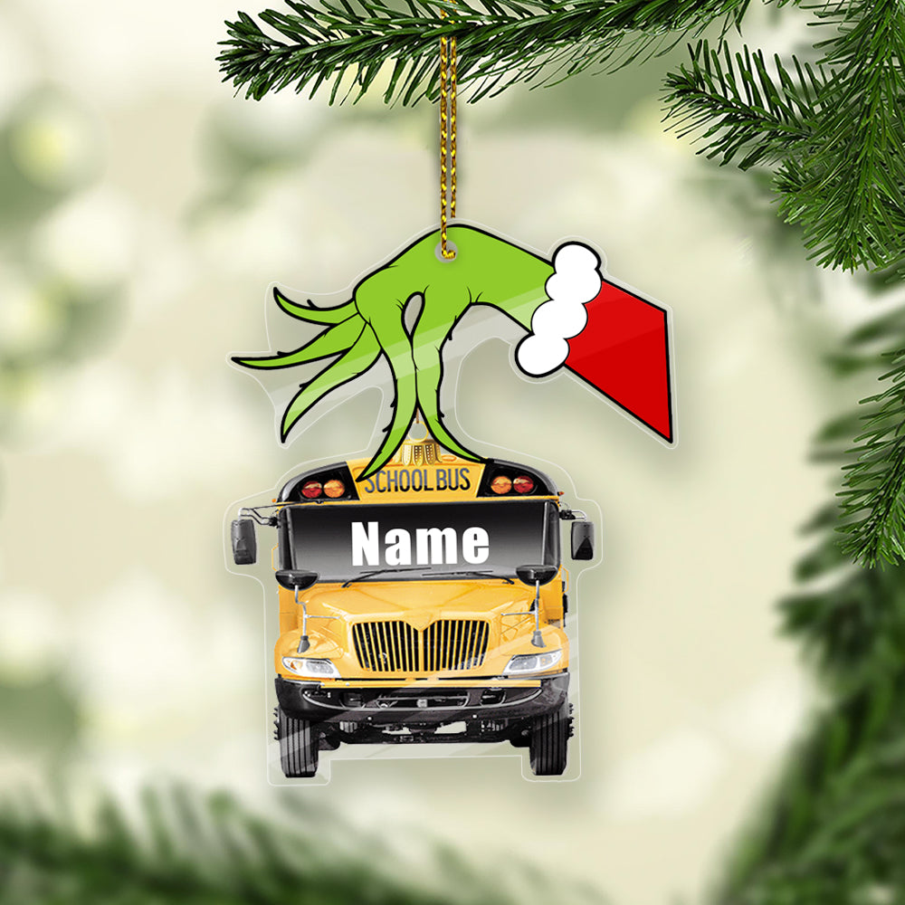 School bus Christmas Ornament Ver.5