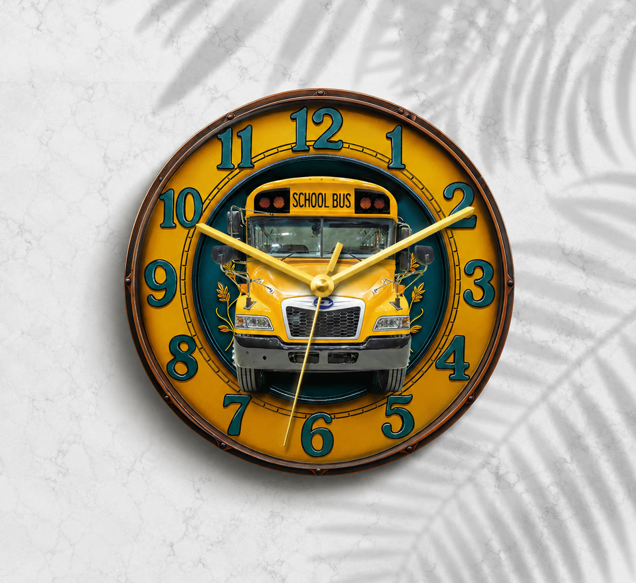 School bus clock - All types of school buses