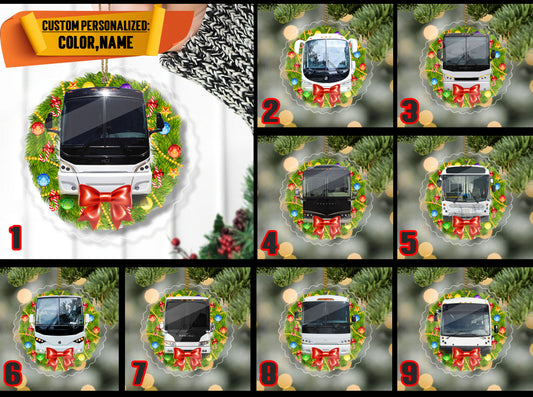 Coach/ Bus Christmas Ornament Ver1