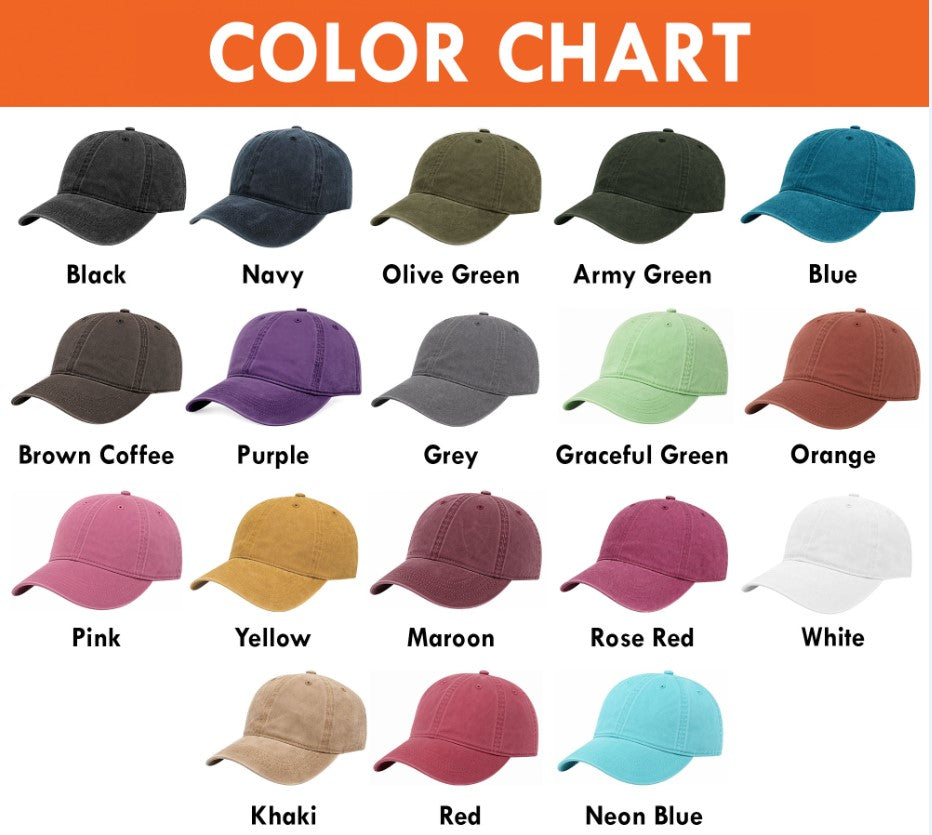 Embroidery Washed Cap for school bus driver - My blood type is...