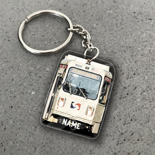 Transparent Acrylic Keychain - light trail way Septa (personalize)