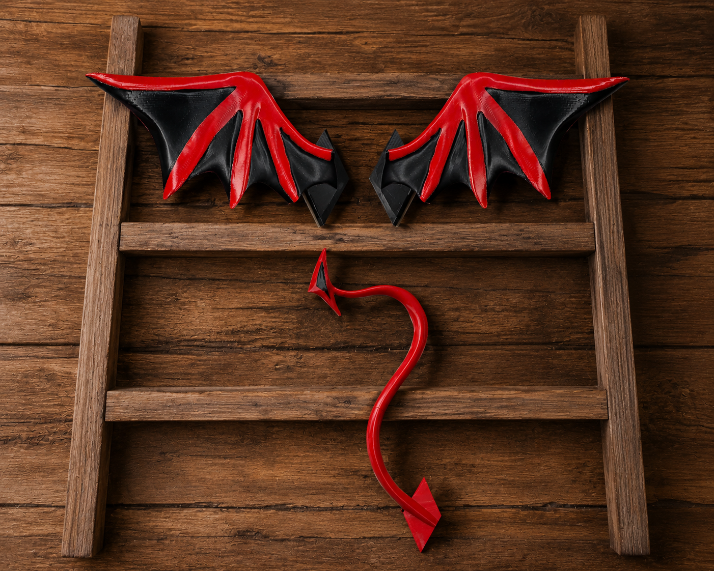 Devil Wings & Devil Tail - Halloween home décor