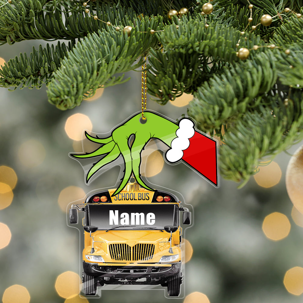 School bus Christmas Ornament Ver.5