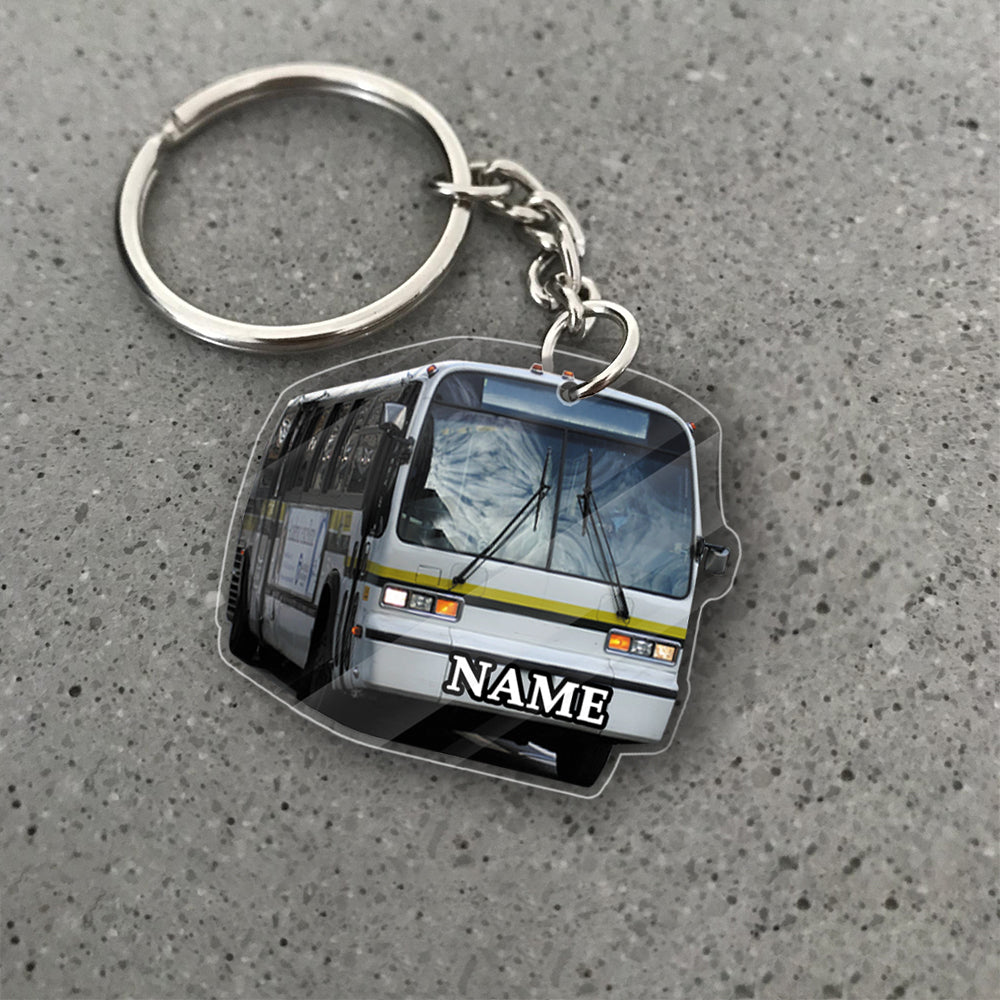 Transparent Acrylic Keychain - MBTA Classic ( Personalizable )