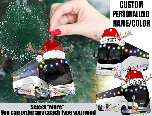 All Type Coach/Bus Christmas Ornament