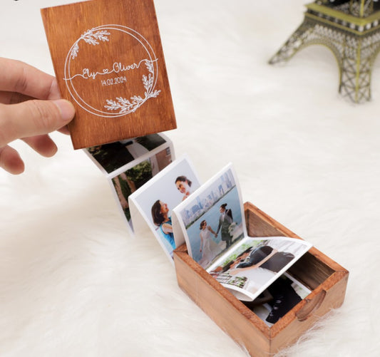 Wooden Photo Box - best gift for valentine's day