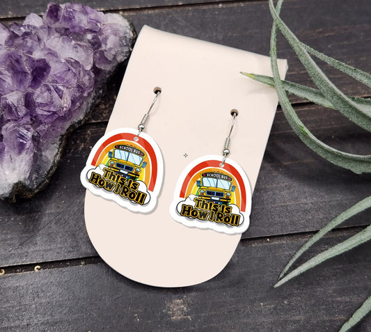 School bus Earrings