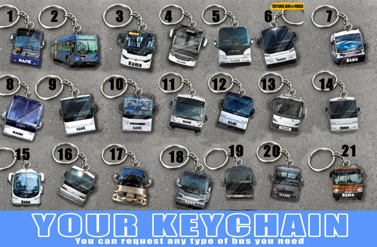 Coach/Bus Keychain Collection