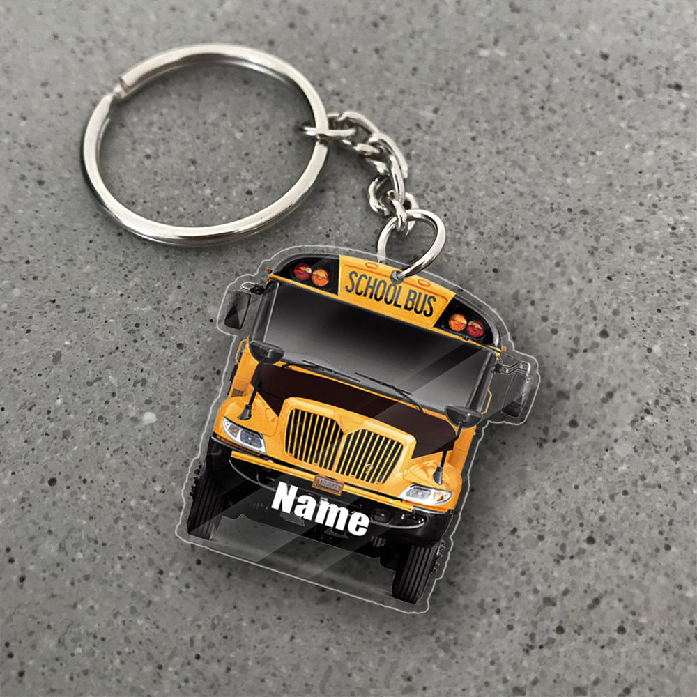 Transparent Acrylic Keychain - IC "black" ( Personalizable )