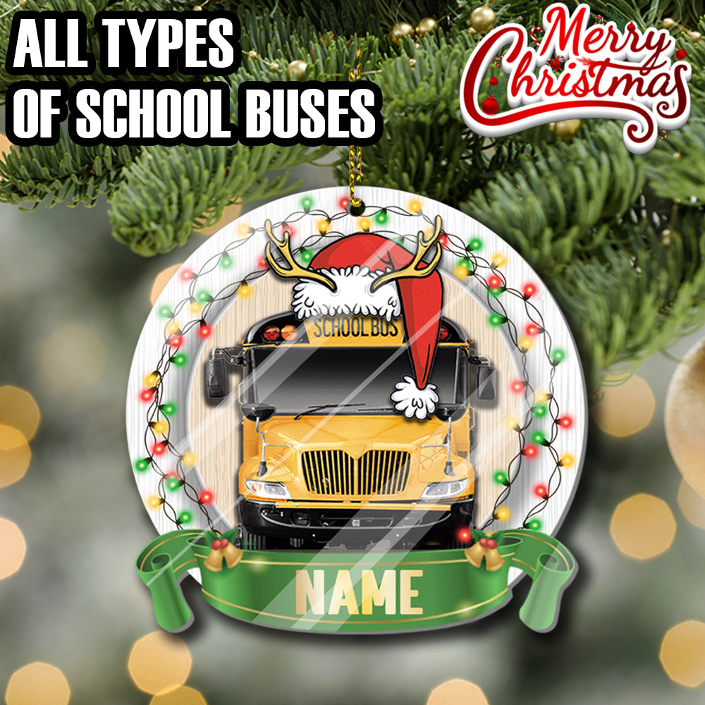 Christmas  School bus Ornament Ver.6