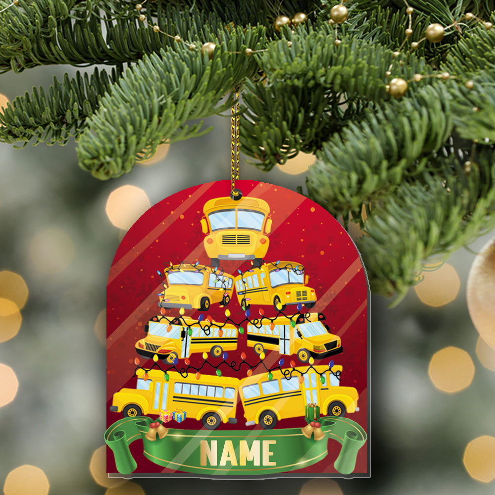 School bus Christmas tree Ornament for school bus lovers