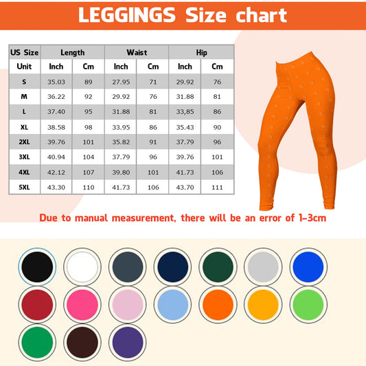 School Bus style  High Waist Leggings - AOP Legging