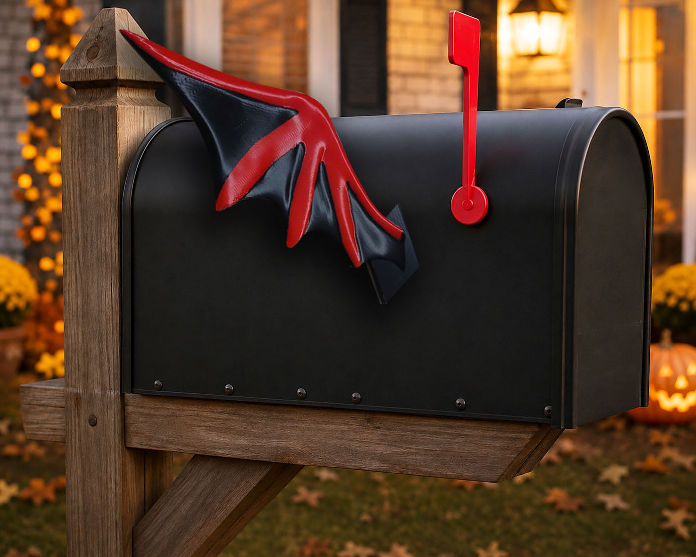 Devil Wings & Devil Tail - Halloween home décor