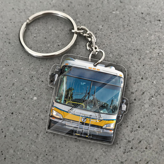 Transparent Acrylic Keychain - MBTA ( Personalizable )