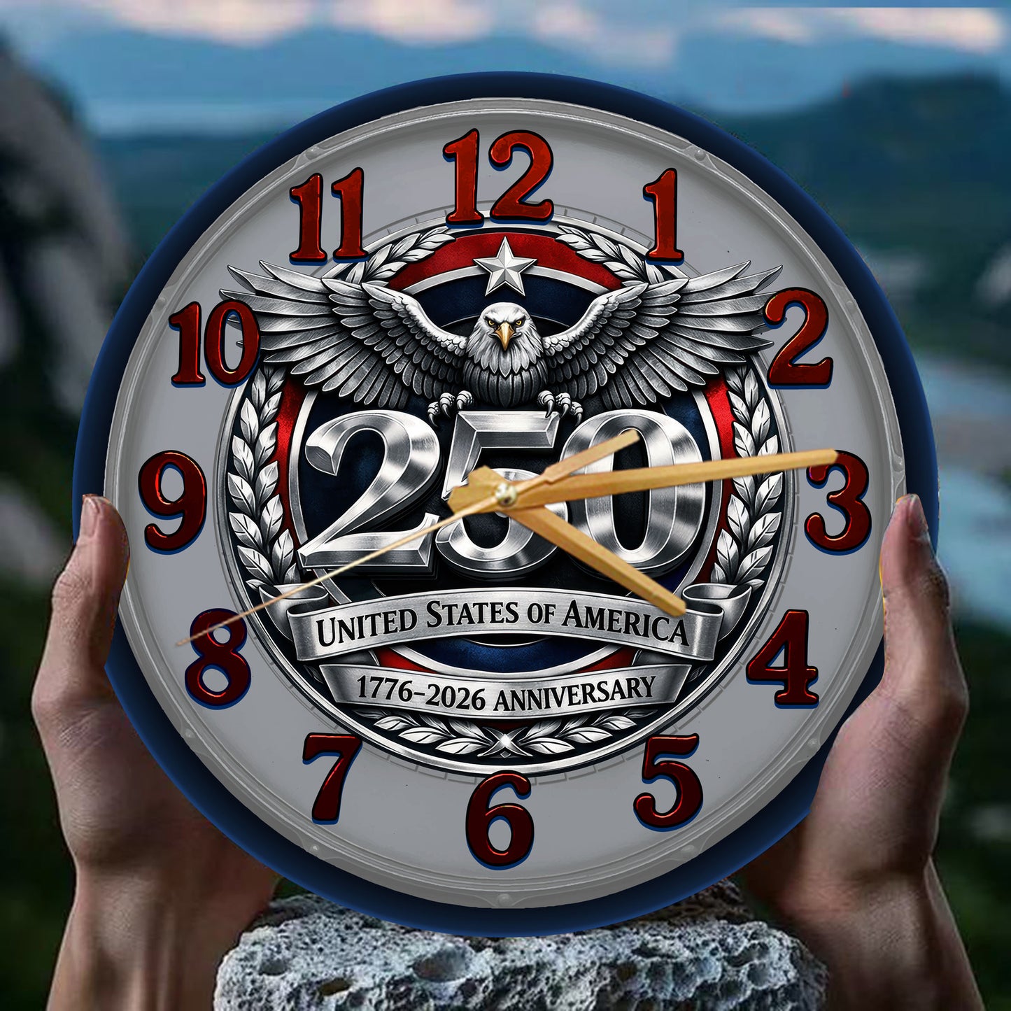 USA 250th Anniversary clock