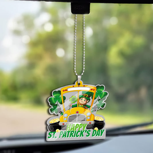 St. Patrick's Day Ornament 2  for school bus lover