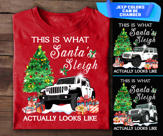 This is what Santa's sleigh actually looks like for Jeeper's