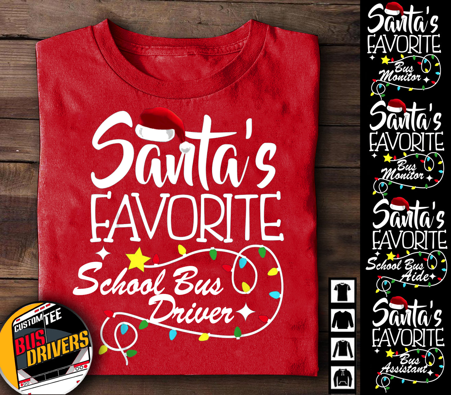 Santa's favorite school bus/bus/coach Driver