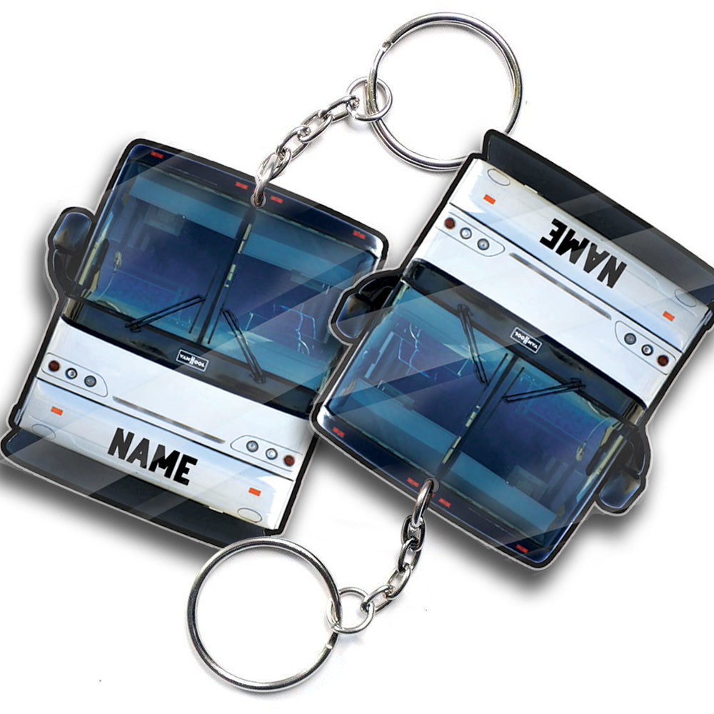 Transparent Acrylic Keychain - Van Hool( Personalizable )