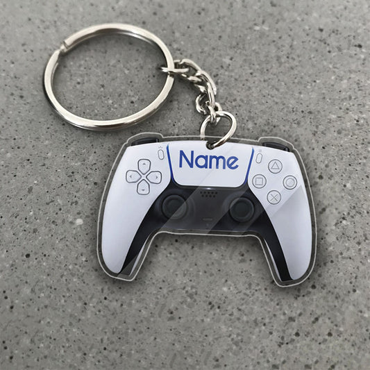 Transparent Acrylic Keychain for playstation lover( Personalizable )