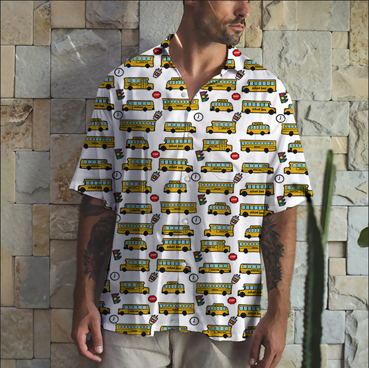 School bus pattern - Hawaii Pocket Shirt