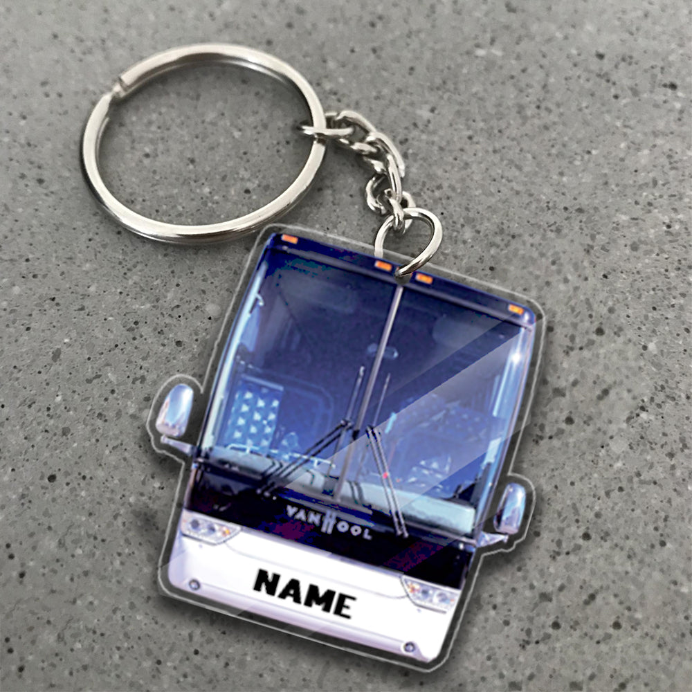 Transparent Acrylic Keychain 22 -  VanHool ( Personalizable )